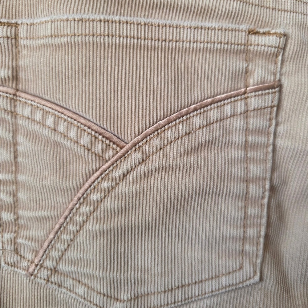Vintage Y2k Aeropostale Womens Low Rise Khaki‎ Corduroy Flare Pants Sz 5/6 2000s - Picture 9 of 10